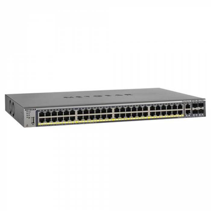 Switch Netgear M4100-50G-POE+ L2 GSM7248P, 48 porturi, PoE+