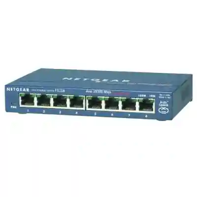 Switch Netgear ProSafe FS108 v3, 8 Porturi