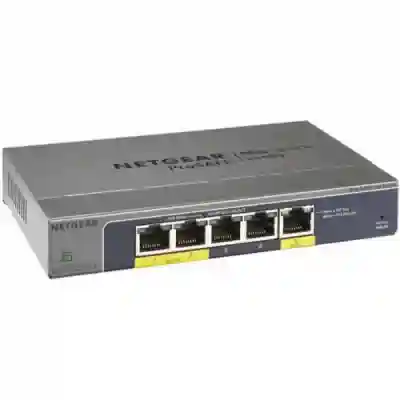 Switch Netgear ProSafe Plus GS105PE, 5 porturi, PoE