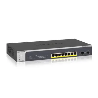 Switch Netgear ProSafe Smart GS510TLP, 10 Porturi, PoE+