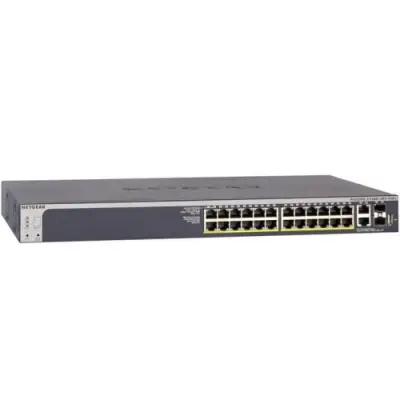 Switch Netgear S3300 GS728TXP, 24 Porturi, PoE