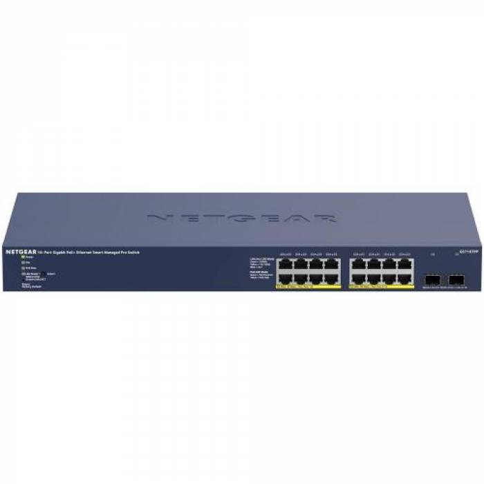 Switch Netgear Smart Pro GS716TPP-100EUS, 16 porturi