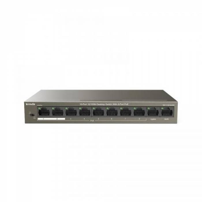 Switch Tenda TEF1110P-8-63W, 8 porturi, PoE