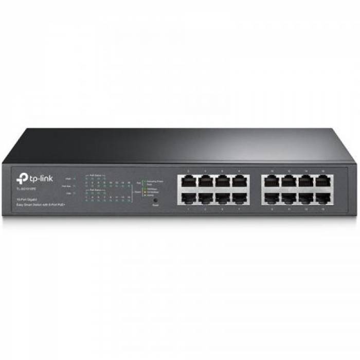 Switch TP-LINK Gigabit Easy Smart TL-SG1016PE, 16 porturi, PoE