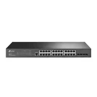 Switch TP-Link JetStream TL-SG3428, 24 porturi