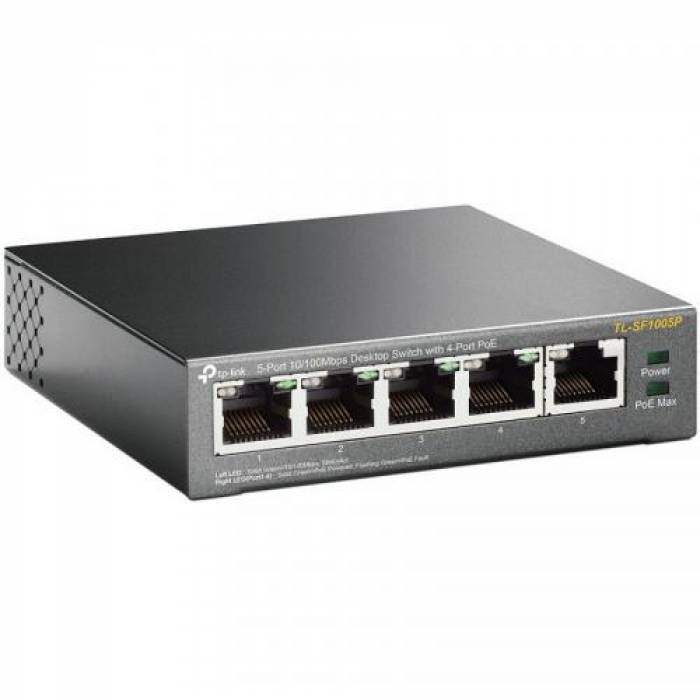 Switch TP-Link TL-SF1005P, 5 porturi, PoE