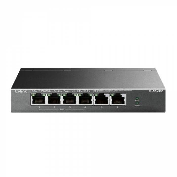 Switch TP-Link TL-SF1006P, 6 porturi, PoE+