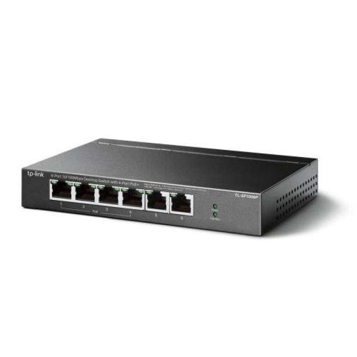 Switch TP-Link TL-SF1006P, 6 porturi, PoE+