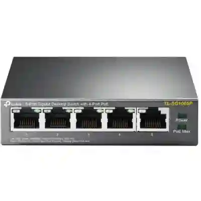 Switch TP-LINK TL-SG1005P, 5 Porturi, PoE