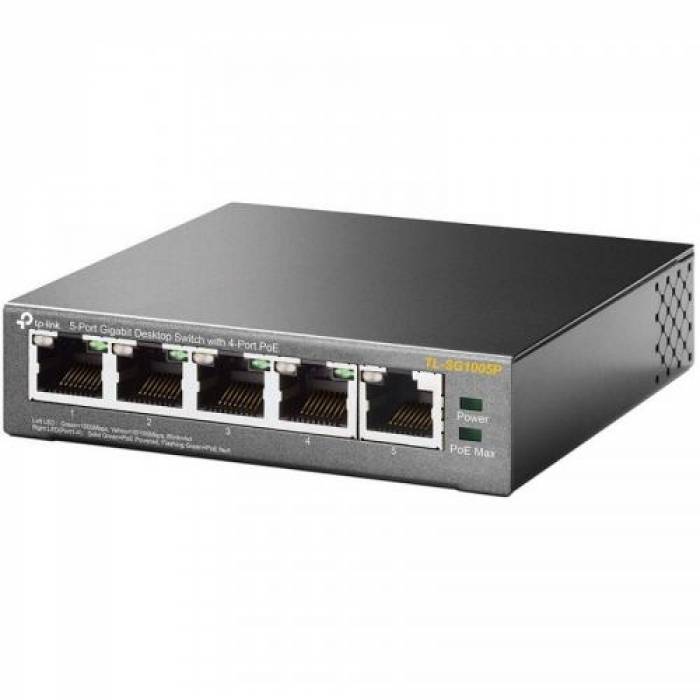 Switch TP-LINK TL-SG1005P, 5 Porturi, PoE