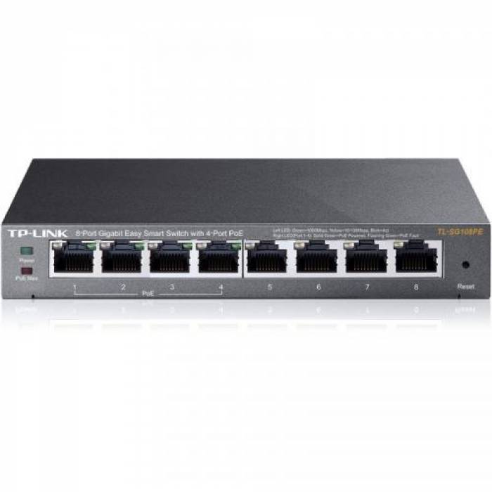 Switch TP-LINK TL-SG108PE, 8 porturi, PoE