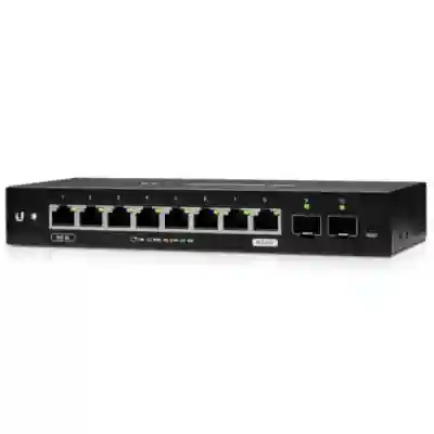 Switch Ubiquiti EdgeSwitch 10X, 8 porturi, PoE