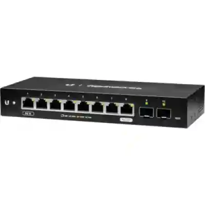 Switch Ubiquiti EdgeSwitch 10X, 8 porturi, PoE