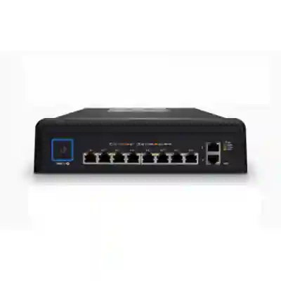 Switch Ubiquiti Industrial, 8 porturi, PoE+