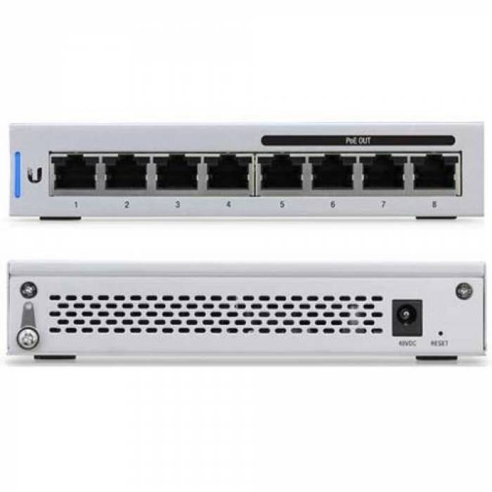 Switch Ubiquiti UniFiSwitch US-8-60W, 8x Port, PoE, 5 bucati