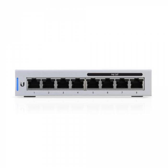 Switch Ubiquiti UniFiSwitch US-8-60W, 8x Port, PoE