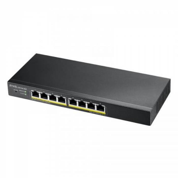 Switch ZyXEL Gigabit GS1915-8EP, 8x porturi, PoE