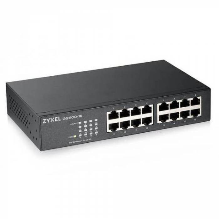 Switch ZyXEL GS1100-16 v3, 16 porturi