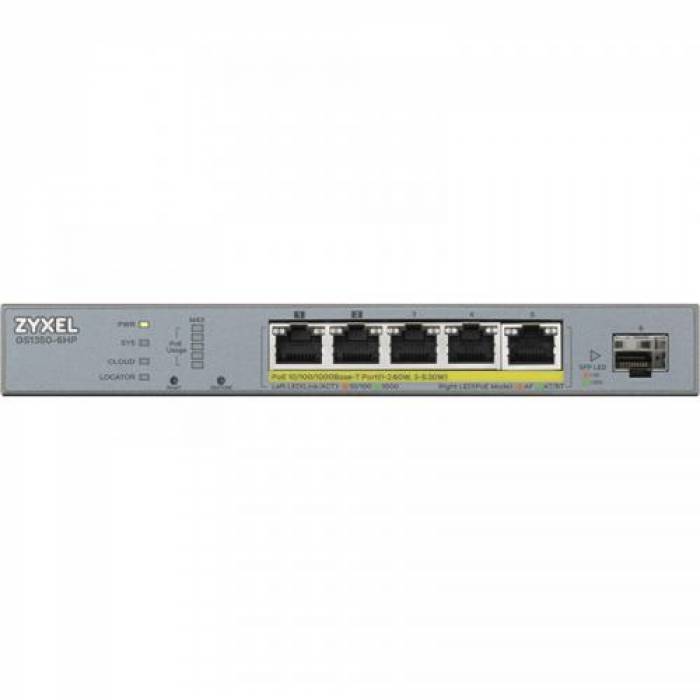 Switch ZyXEL GS1350-6HP, 6 porturi