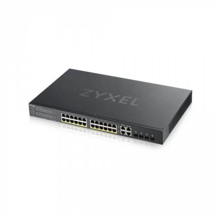 Switch Zyxel GS1920-24HP V2, 24 Porturi, PoE