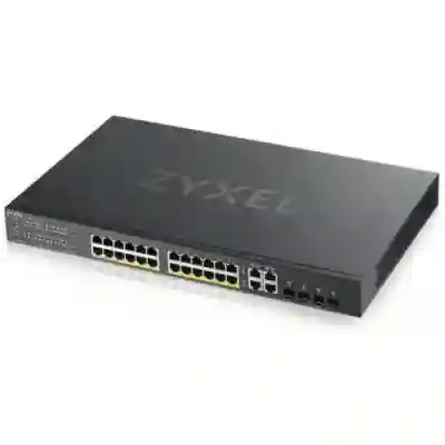 Switch  Zyxel GS192024HPV2-EU010, 24 porturi, PoE