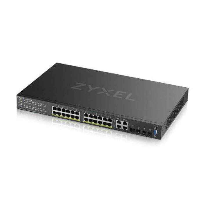 Switch Zyxel GS2220-28HP-EU0101F, 24 Porturi, PoE