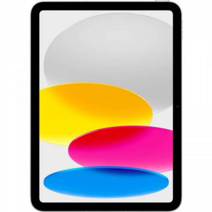 Tableta Apple iPad 10 (2022), Apple A14 Bionic, 10.9inch, 256GB, Wi-fi, Bt, 5G, iPadOS 16, Silver