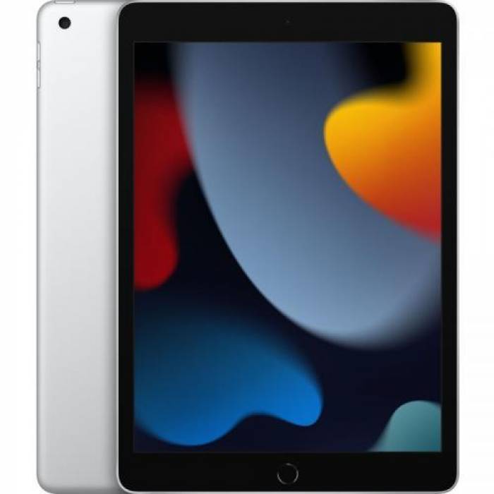 Tableta Apple iPad 9 (2021), Bionic A13, 10.2inch, 256GB, Wi-Fi, Bt, 4G LTE, IOS 15, Silver