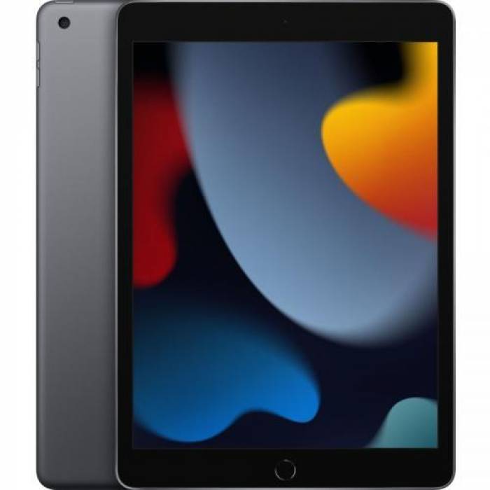 Tableta Apple iPad 9 (2021), Bionic A13, 10.2inch, 256GB, Wi-Fi, Bt, IOS 15, Space Grey