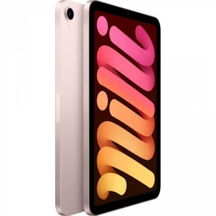 Tableta Apple iPad Mini 6 (2021), Bionic A15, 8.3inch, 64GB, Wi-Fi, BT, 5G, iOS 15, Pink