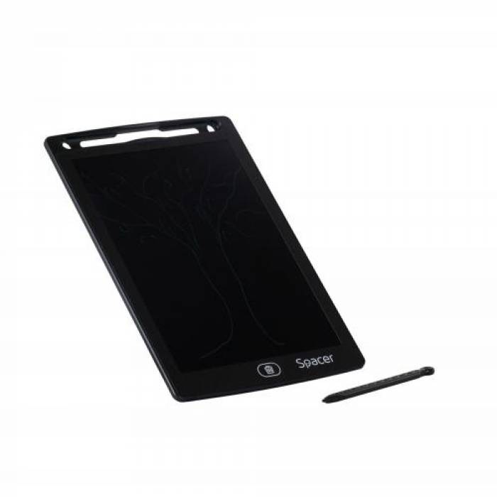 Tableta grafica Spacer SPTB-LED, 8.5inch, Black
