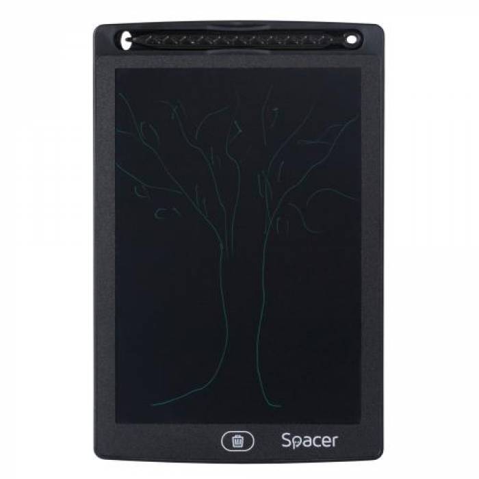 Tableta grafica Spacer SPTB-LED, 8.5inch, Black