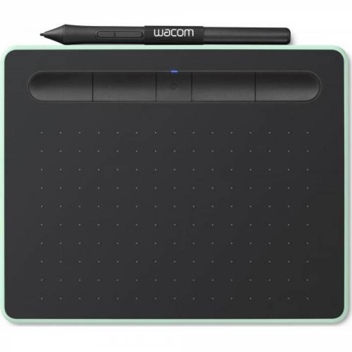 Tableta grafica WACOM Intuos S, Bluetooth, Pistachio