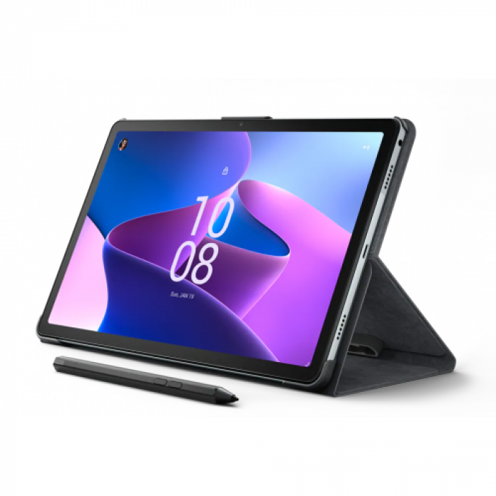 Tableta Lenovo Tab M10 Plus (3nd Gen) TB125FU, Helio G80 Octa Core, 10.61inch, 64GB, Wi-Fi, BT, Android 12, Storm Grey