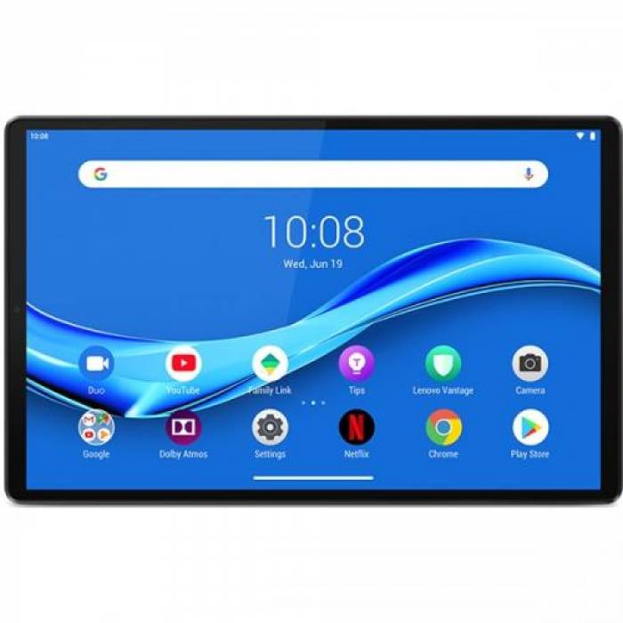 Tableta Lenovo Tab M10 TB-X306X, MediaTek Helio P22T Octa Core, 10.1inch, 64GB, Wi-Fi, BT, 4G LTE, Android 10, Iron Grey