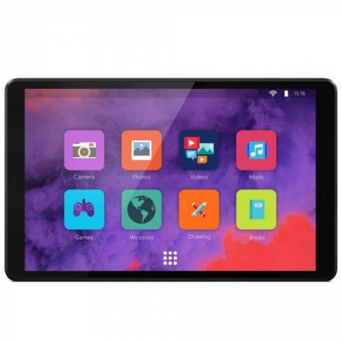 Tableta Lenovo Tab M8 HD (2nd Gen) TB-8505X, Mediatek Helio A22 Quad Core, 8inch, 32GB, Wi-Fi, Bt, Android 9, Iron Grey