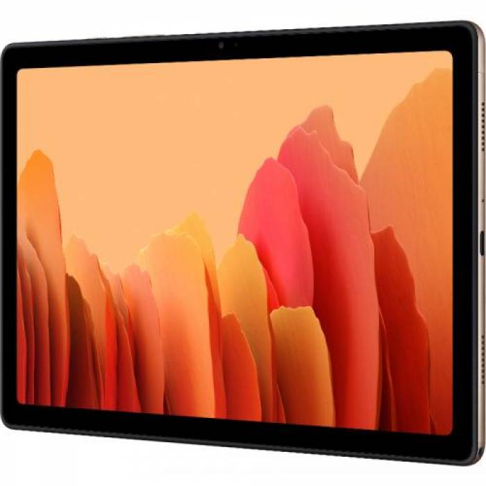 Tableta Samsung Galaxy Tab A7, Snapdragon 662 Octa-Core, 10.4inch, 32GB, Wi-Fi, Bt, 4G LTE, Android 10, Gold