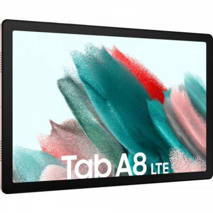 Tableta Samsung Galaxy Tab A8, Cortex A75-A55, 10.5 inch, 3GB RAM, 32GB flash, Wi-Fi, Bt, Android 11, Pink Gold