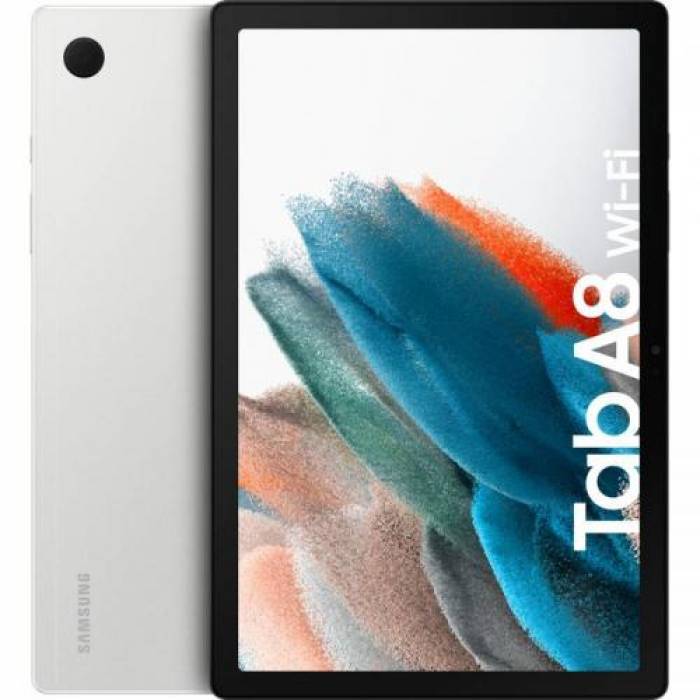 Tableta Samsung Galaxy Tab A8, Cortex A75-A55, 10.5 inch, 3GB RAM, 32GB flash, Wi-Fi, Bt, Android 11, Silver