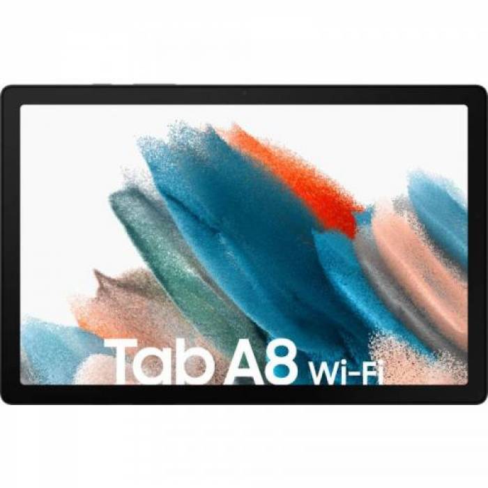 Tableta Samsung Galaxy Tab A8, Cortex A75-A55, 10.5 inch, 3GB RAM, 32GB flash, Wi-Fi, Bt, Android 11, Silver