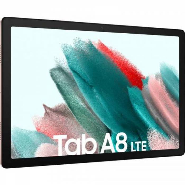 Tableta Samsung Galaxy Tab A8, Cortex A75-A55, 10.5 inch, 3GB RAM, 32GB flash, Wi-Fi, Bt, LTE, Android 11, Pink Gold