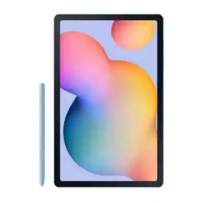 Tableta Samsung Galaxy Tab S6 Lite, Exynos 9611 Octa Core, 10.4inch, 64GB, Wi-Fi, BT, 4G, Android 10, Angora Blue