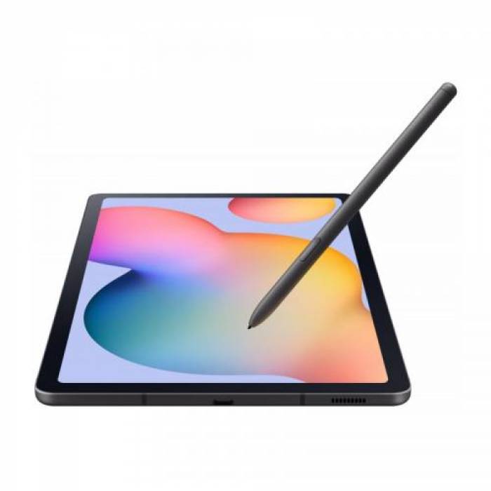 Tableta Samsung Galaxy Tab S6 Lite, Exynos 9611 Octa Core, 10.4inch, 64GB, Wi-Fi, BT, 4G, Android 10, Oxford Gray