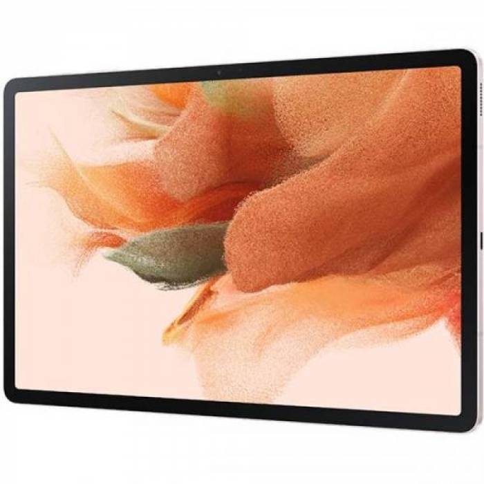 Tableta Samsung Galaxy Tab S7 FE, Snapdragon 750G 5G Octa Core, 12.4inch, 64GB, Wi-Fi, Bt, 5G, Android 11, Mystic Pink