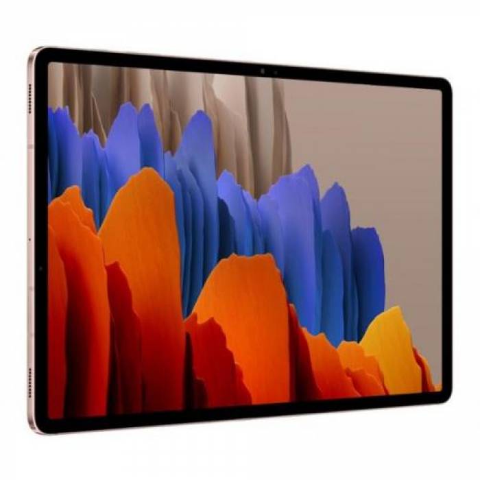 Tableta Samsung Galaxy Tab S7 Plus, Snapdragon 865+ Octa Core, 12.4 inch, 128GB, Wi-Fi, Bt, Android 10, Mystic Bronze