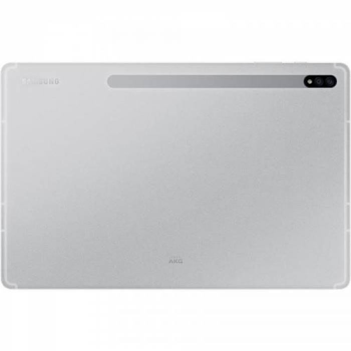 Tableta Samsung Galaxy Tab S7 Plus, Snapdragon 865+ Octa Core, 12.4 inch, 128GB, Wi-Fi, Bt, Android 10, Mystic Silver