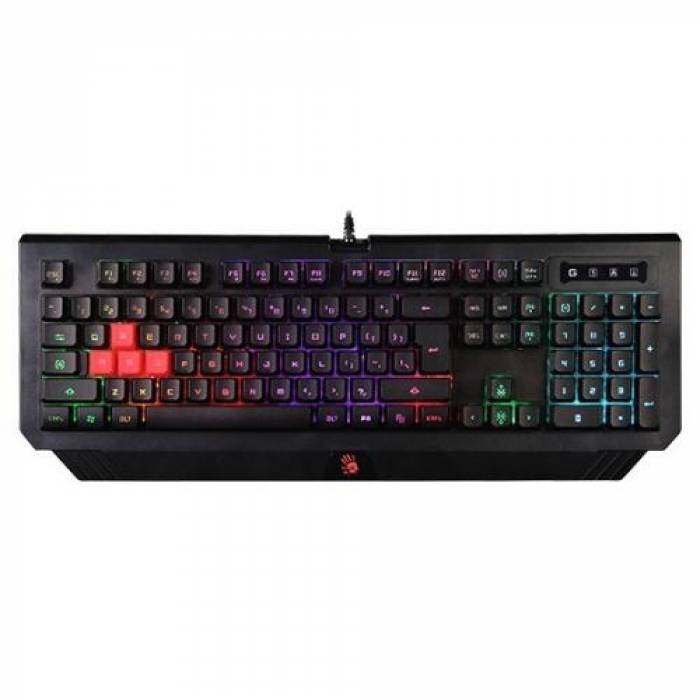 Tastatura A4Tech Bloody B120N, RGB LED, USB, Black