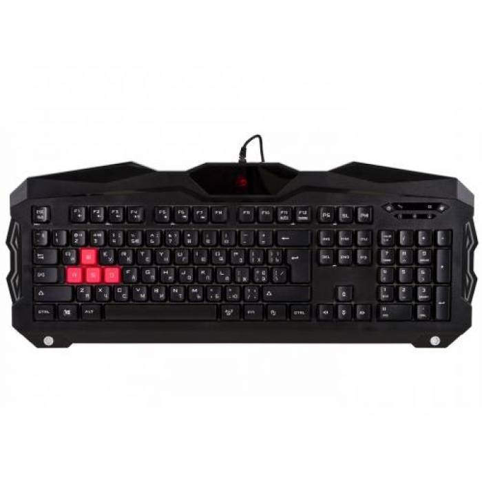 Tastatura A4Tech Bloody B210, RGB LED, USB, Black