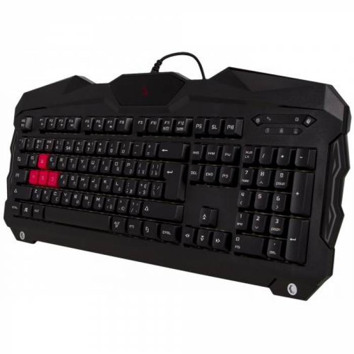 Tastatura A4Tech Bloody B210, RGB LED, USB, Black