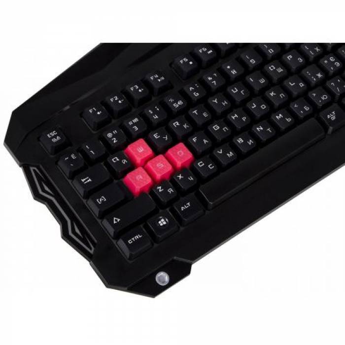 Tastatura A4Tech Bloody B210, RGB LED, USB, Black